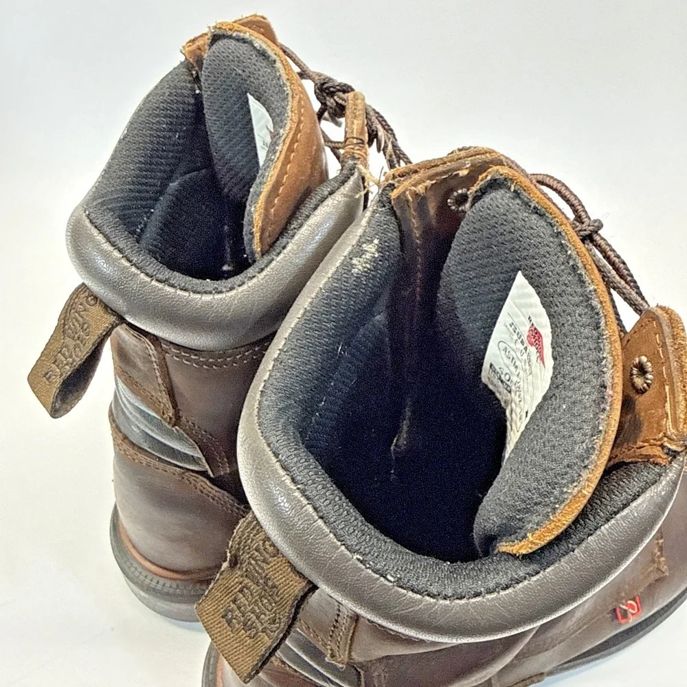 Red Wing 400 Boots Mens Size 10.5 B Narrow Brown Soft Toe Waterproof